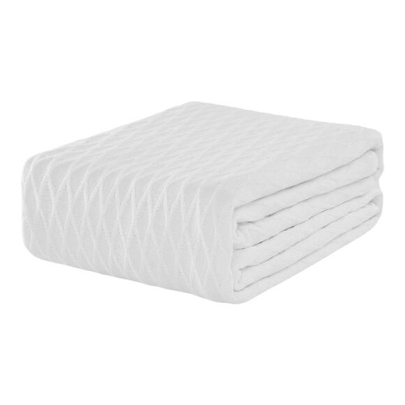 Lauren Ralph Lauren Classic Cotton Blanket White King - Picture 1 of 3